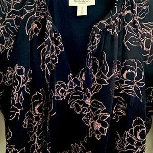 Purple Maternity Maxi Dress